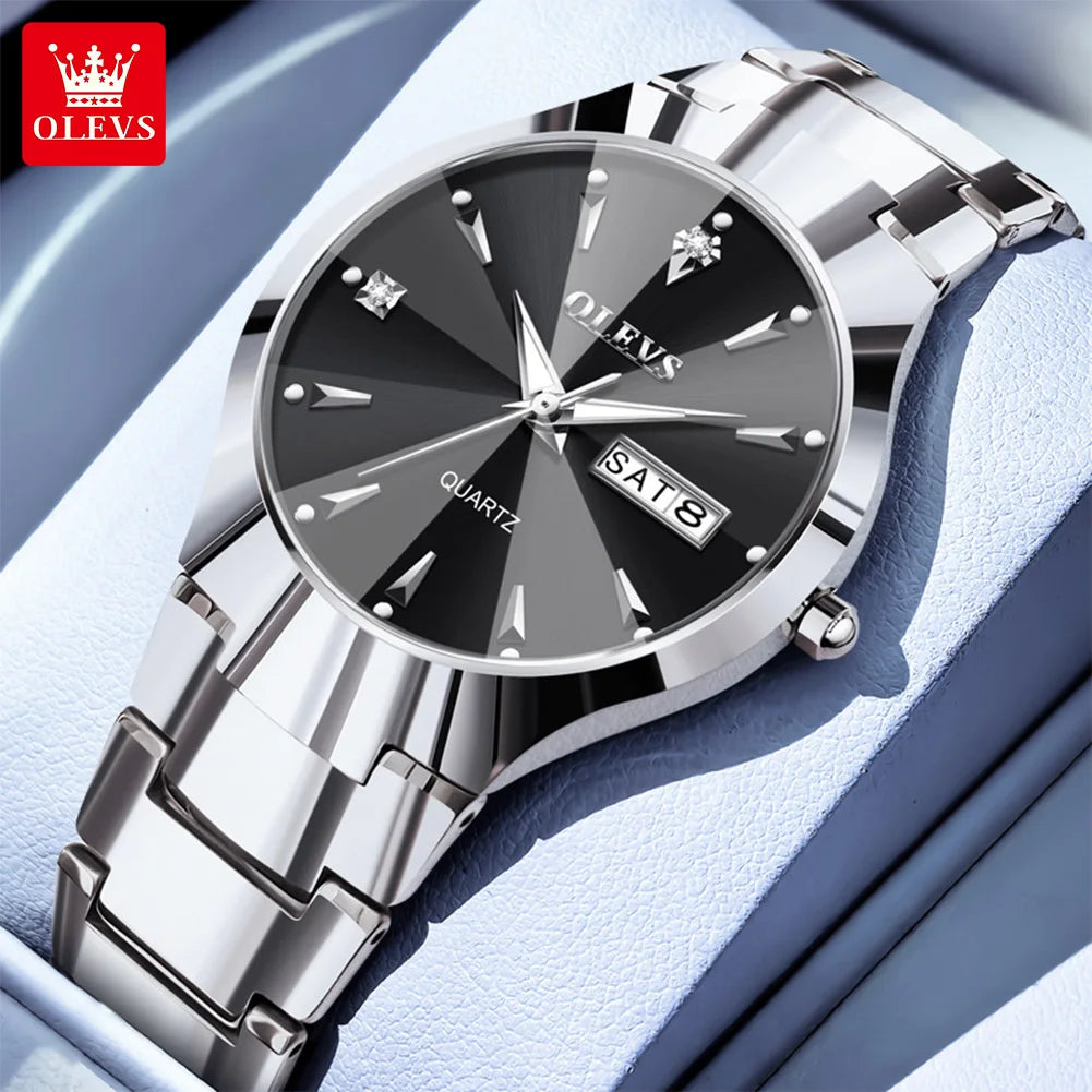 OLEVS Brand Watch Hot Selling Waterproof Tungsten Steel Men's Watch 8697