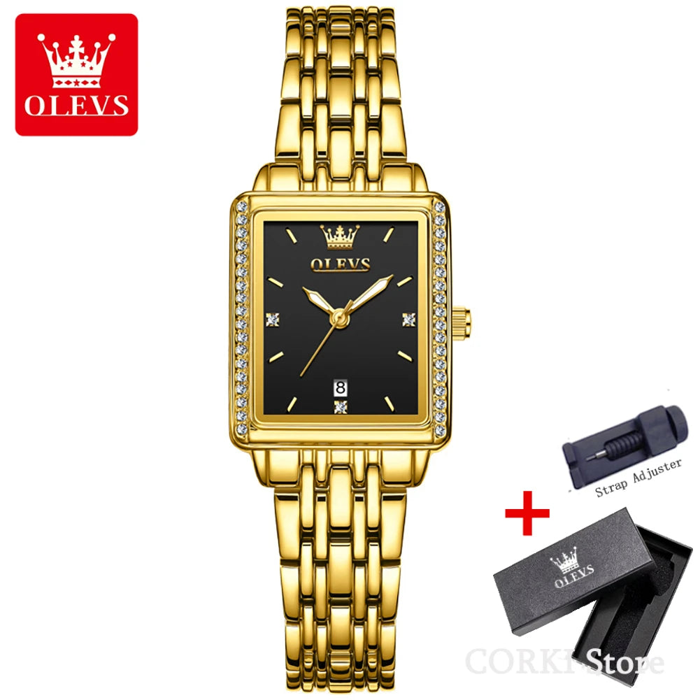 OLEVS 9995 Date Watch for Women Luxury Waterproof Luminous Watches Elegant Quartz Ladies Womens Wristwatces Relojes Para Mujer