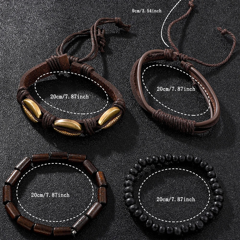 4Pcs High‑End Men's Wristwatch For Daily Wear, Perfect Gift For Birthdays,Christmas, Thanksgiving & Halloween (Box Not Included)