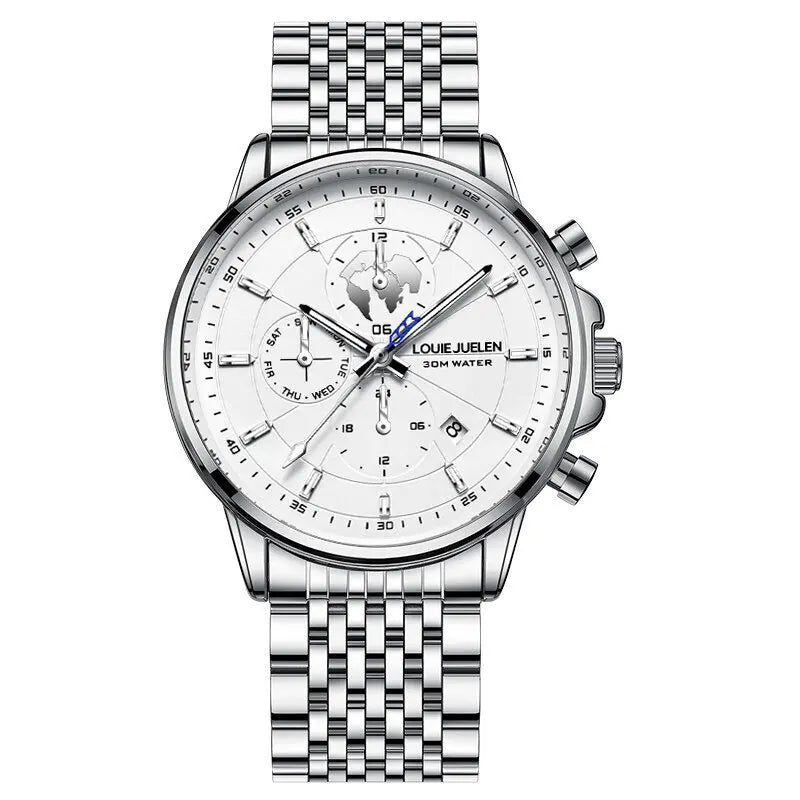 Men's New Automatic Mechanical Watch Fashion Business Casual Wristwatch Luxury Waterproof Date Display