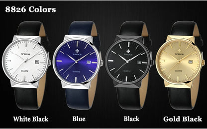 2022 Fashion Wwoor Top Brand Men Simple Slim Watches Luxury Gold Steel Mesh Ultra Thin Waterproof Date Wrist Watch Golden Clock