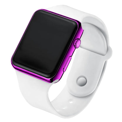 Digital Watches  Men For Women Electronic LED  Wristwatch  Fashion Casual Simple Silicone Female Clock