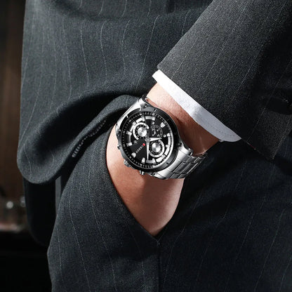 CURREN Mens Watches Fashion Top Brand Luxury Business Automatic Date Watch Men Casual Waterproof Watch Relogio Masculino+Box