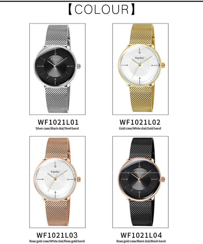Fantor Brand Luxury Fashion Elegant Woman Watch relogio feminino Ladies Wrist Watch for Women