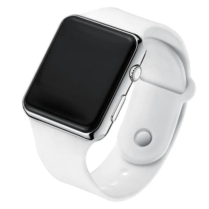 Digital Watches  Men For Women Electronic LED  Wristwatch  Fashion Casual Simple Silicone Female Clock