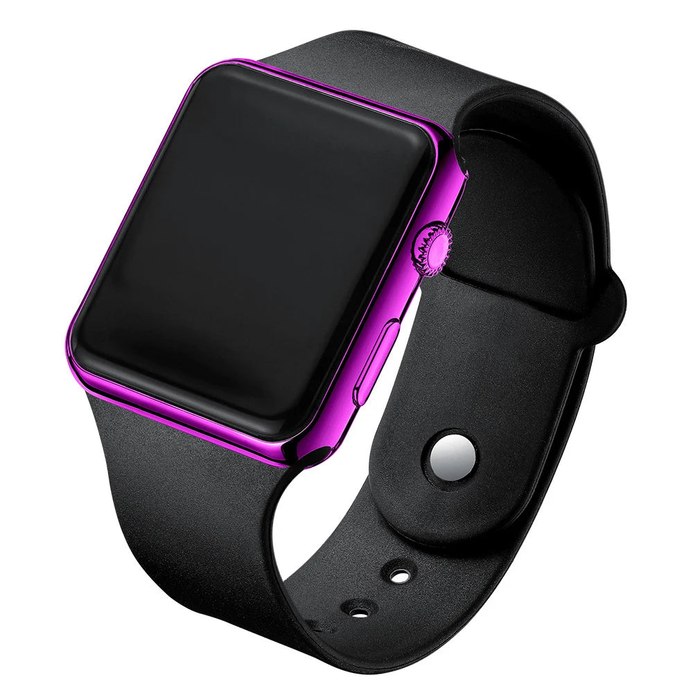 Digital Watches  Men For Women Electronic LED  Wristwatch  Fashion Casual Simple Silicone Female Clock