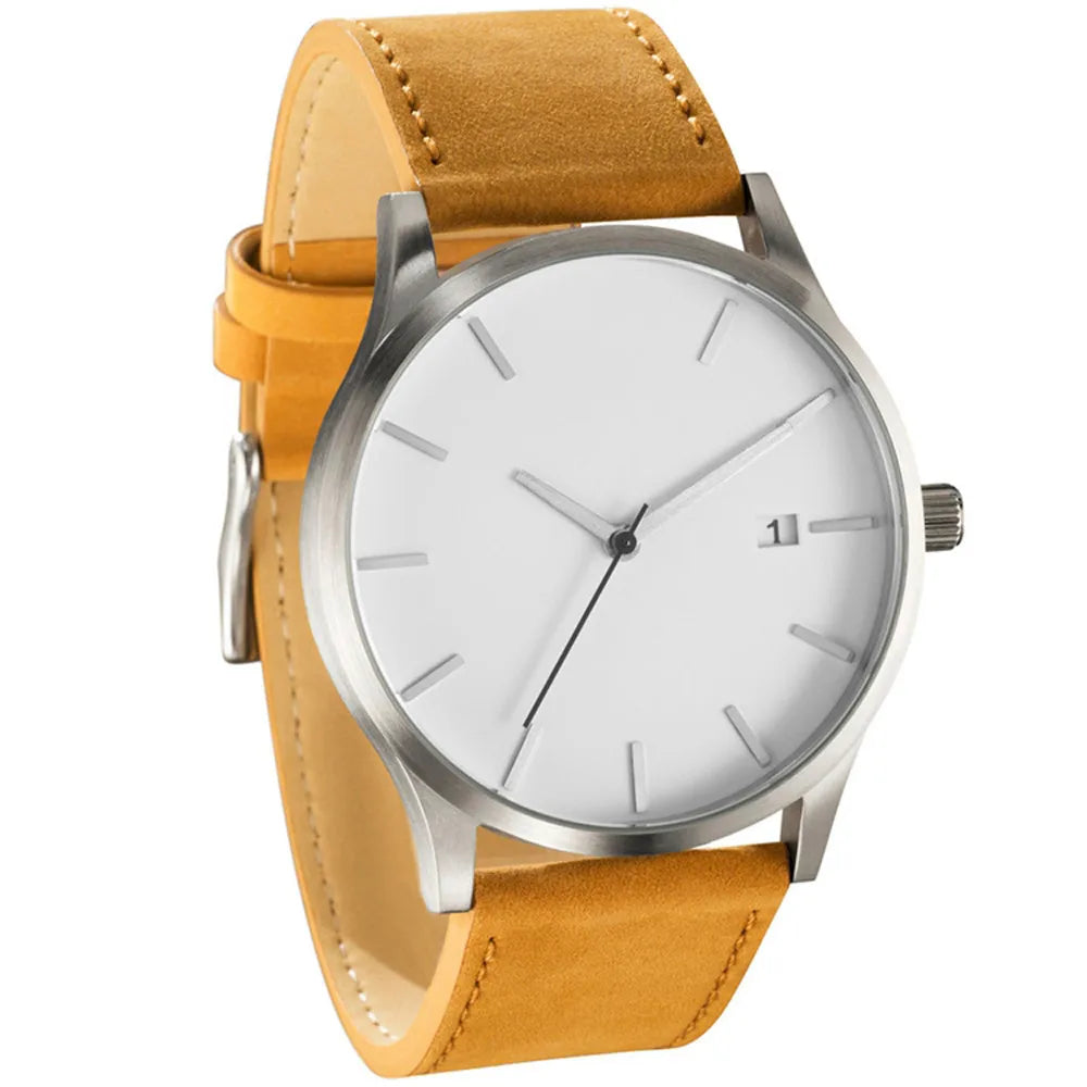 Relogio Masculino Sports Men's Wristwatches Leather Male Clock Minimalistic Watches Famle Quartz Simple Designer Reloj Hombre