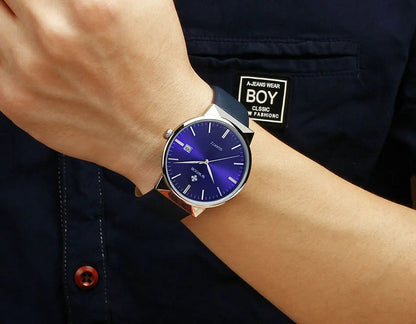 2022 Fashion Wwoor Top Brand Men Simple Slim Watches Luxury Gold Steel Mesh Ultra Thin Waterproof Date Wrist Watch Golden Clock