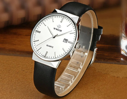 2022 Fashion Wwoor Top Brand Men Simple Slim Watches Luxury Gold Steel Mesh Ultra Thin Waterproof Date Wrist Watch Golden Clock