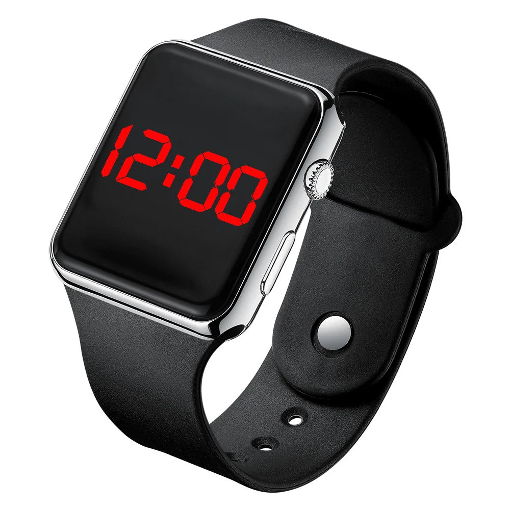 Digital Watches  Men For Women Electronic LED  Wristwatch  Fashion Casual Simple Silicone Female Clock