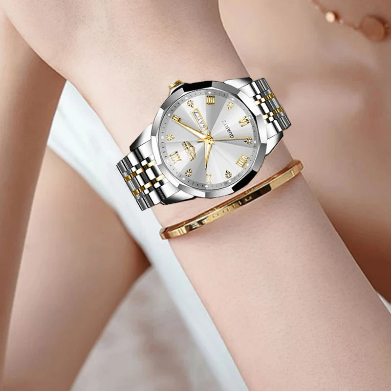 LIGE Top Brand New Fashion Women Watches Ladies Luxury Creative Steel Women Bracelet Watches Female Quartz Waterproof Watch Gift
