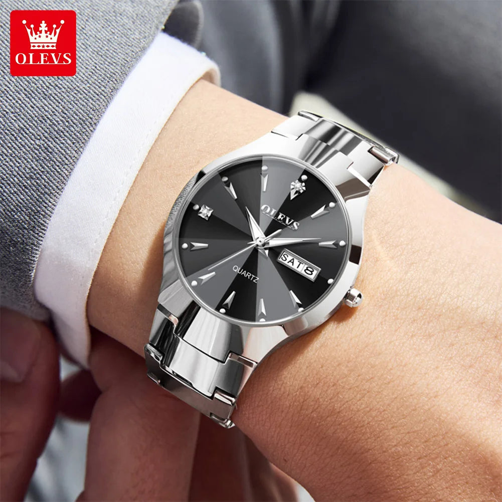 OLEVS Brand Watch Hot Selling Waterproof Tungsten Steel Men's Watch 8697