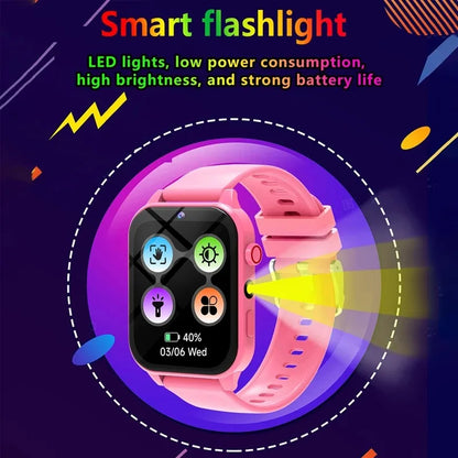 New Smart Watch Kids Toys 18 Games Sleep Monitoring Alarm Clock Calculator Steps Children Smartwatch Camera Girls Boys Gifts
