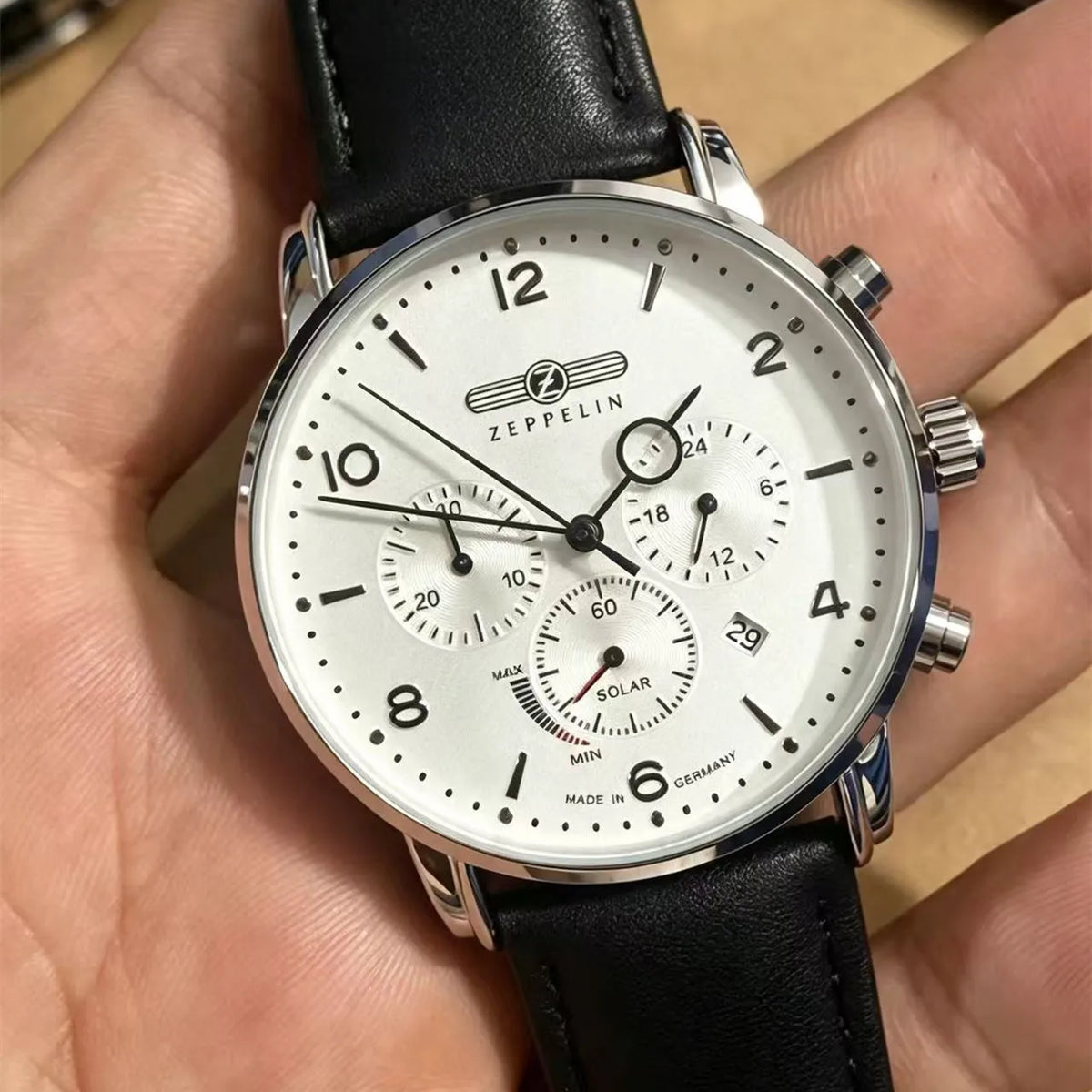 New Fashion Zeppelin Hindenburg Series Quartz Watch Retro Leisure Business Watch Multi Functional Luxury Date Men's Watch