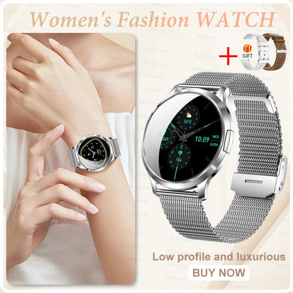 2026New Ladies' Smart Watch AMOLED Display Custom Dial Sport Fitness Health Tracke Waterproof Bracelet Music Digital Clock Women