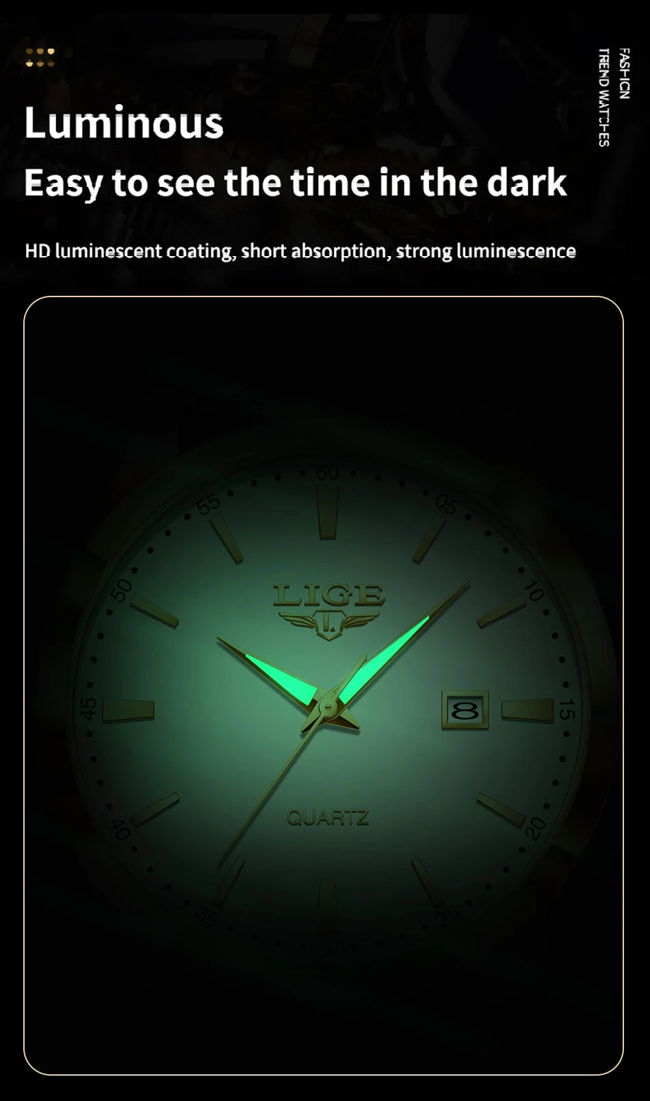 LIGE Fashion Brown Leather Watch Men Military Sports Men's Quartz Wristwatches Casual Waterproof Chronograph Relogios Masculino