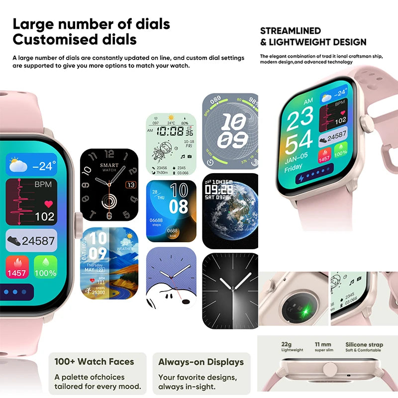 For Xiaomi Watch 5 Global Version Sports Smart Watch Men Women HD AMOLED Screen Heart Rate Call GPS Track Waterproof Smartwatch