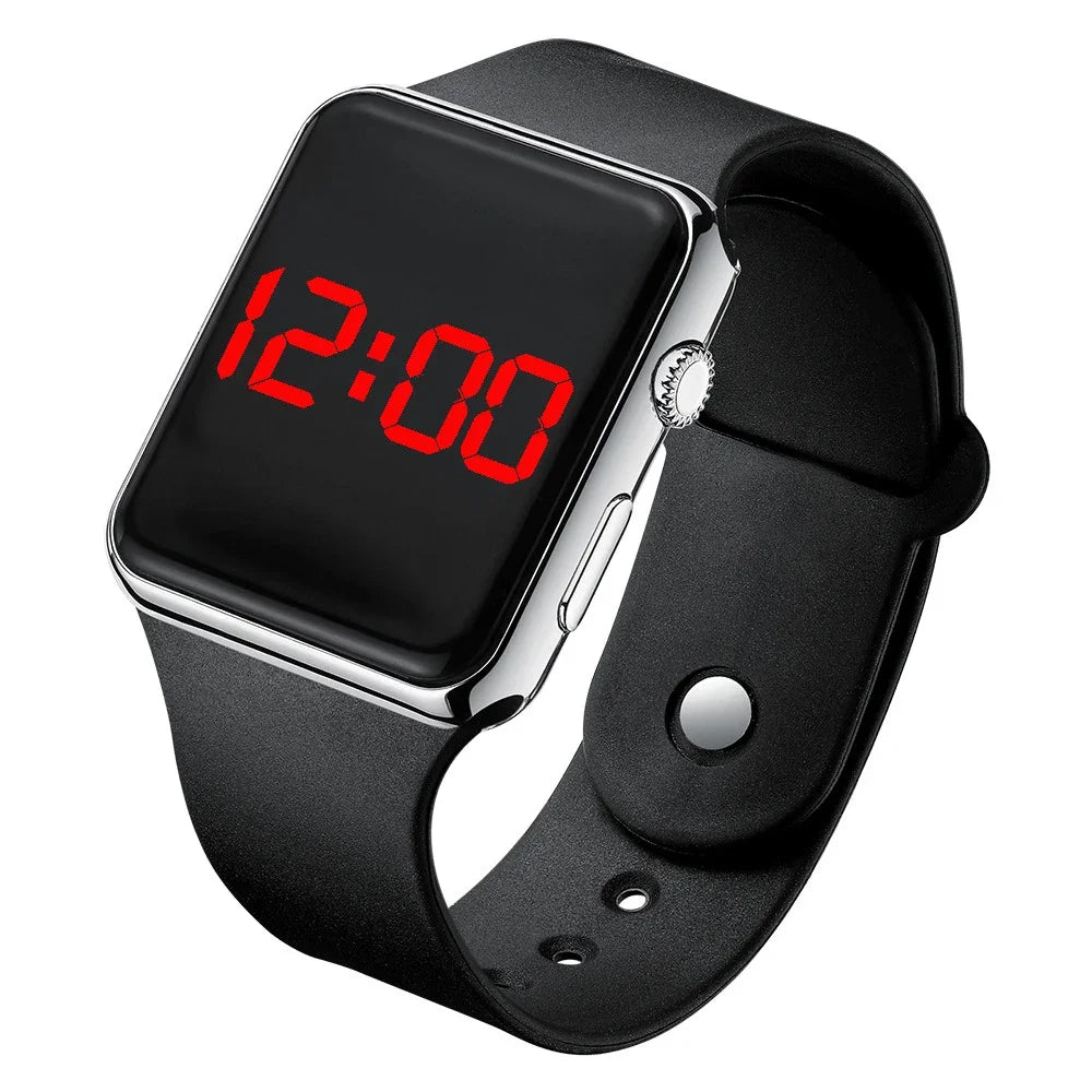 Digital Watches  Men For Women Electronic LED  Wristwatch  Fashion Casual Simple Silicone Female Clock
