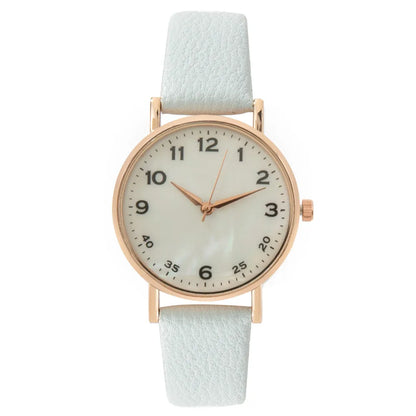 Fashion Ladies Brand Watches Simple Round Digital Hand Women Quartz Watch Casual Leather Strap Clock Gift Wristwatches