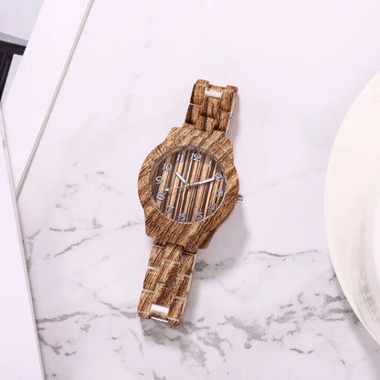 2022 New Fashion Wooden Watch Women's Watches Imitation Wood Leather Band Quartz Wristwatches Ladies Free Shipping Montre Femme