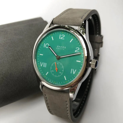 High-end men's 38.5mm automatic mechanical watch, equipped with Seagull ST17 movement, waterproof and luminescent