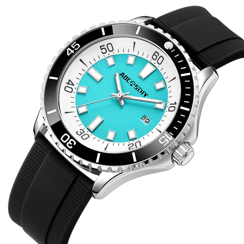 Casual Watches for Men Fashion New Men's Watch Multi Functional Luminous Date Quartz Wrist Watch Waterproof Leisure Man Clock