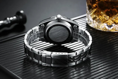 Automatic Watches for Men Mechanical Self Wind Stainless Steel Luxury Red Yellow Blue Green Rainbow 41mm Reloj Hombre Baratos