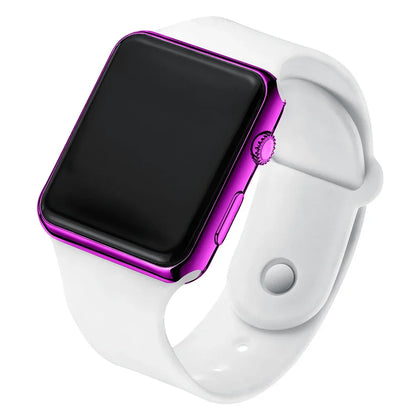 Digital Watches  Men For Women Electronic LED  Wristwatch  Fashion Casual Simple Silicone Female Clock