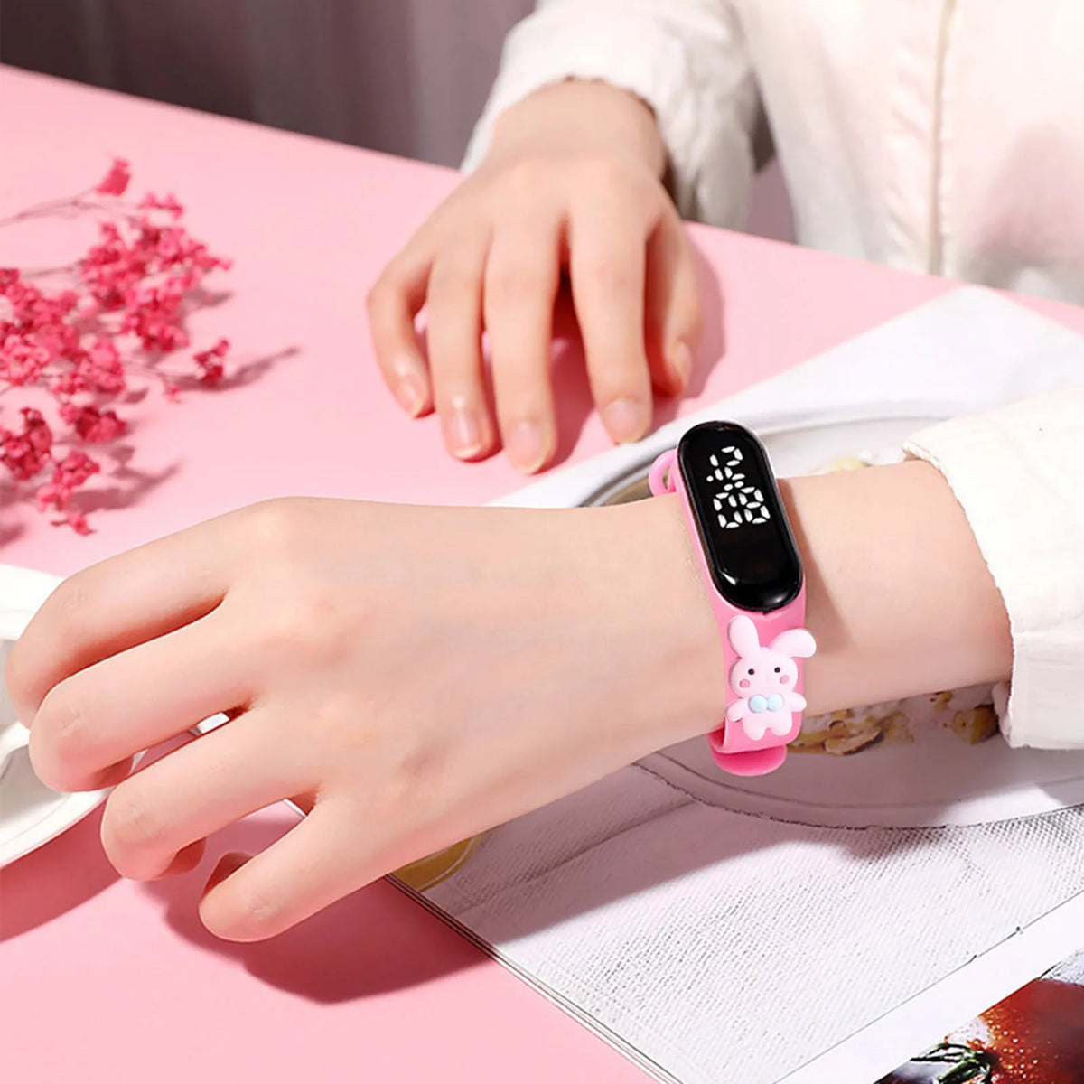 2024 New Sports Watch Outdoor Silicone Bracelet Electronic Watch  Cartoon Bracelet Digital Watches Unisex Gift