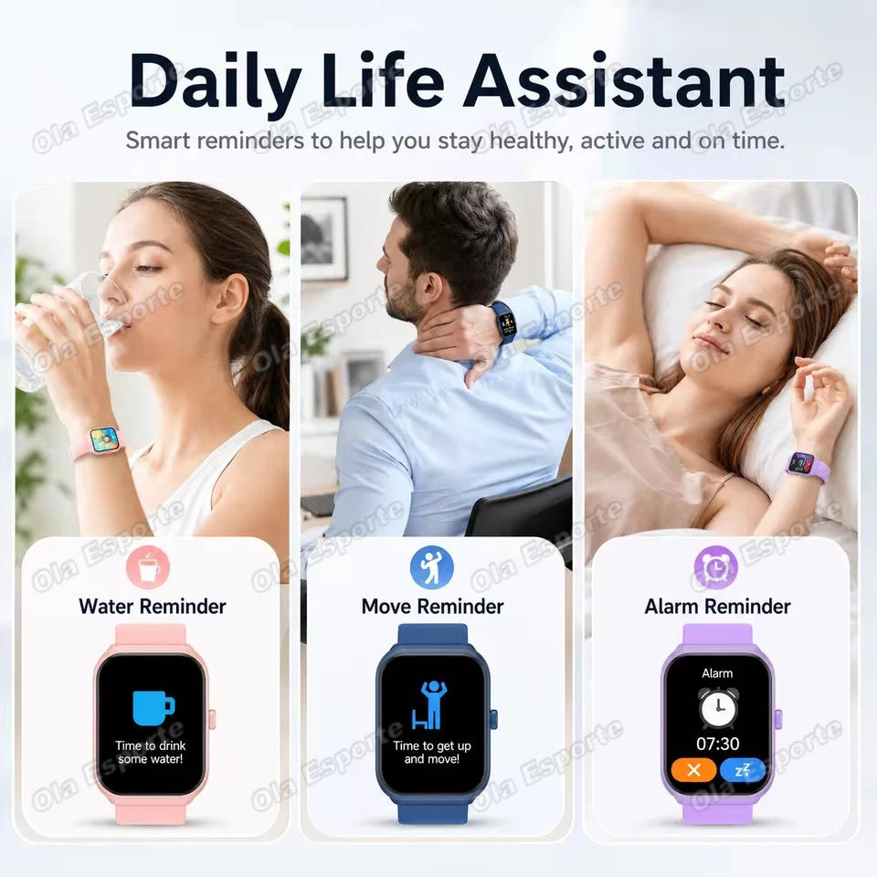 Smart Watch Plus Men Women Plus Full Touch Screen Sports Fitness Watch BT Call Android Phone Digital Multidial Smartwatch HW12