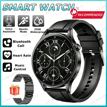 2026 Men Smartwatch for Women Full Touch Screen Voice Call Fitness Tracker Smart Watch Waterporoof Sport Wristwatch Gift Ht30