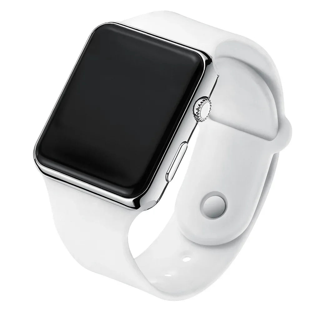 Digital Watches  Men For Women Electronic LED  Wristwatch  Fashion Casual Simple Silicone Female Clock