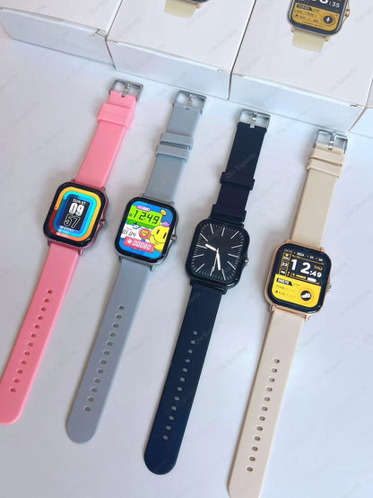 Smart Watch 1.83" Hd Screen Bluetooth Call Heart Rate Blood Oxygen Health Monitor Sports Smartwatch Women Men Holiday Gifts Ht30