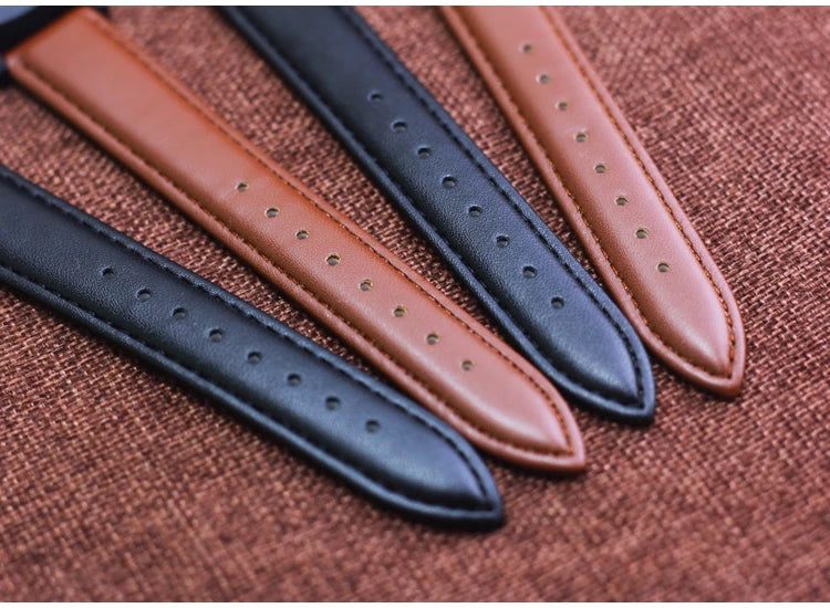 2026 new simple fashion leather strap watches for woman man children boys young students 12hours quartz waterproof watches clock