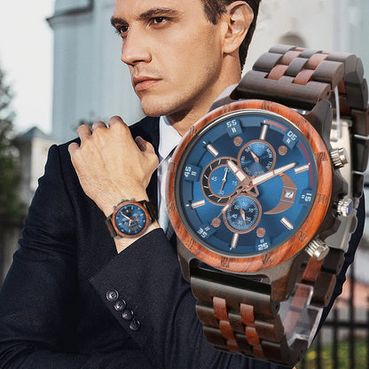 Wooden Watches for Men Fashion Anniversary Wedding Day Gift For Husband Personalized Engraved Custom Wood Watch Dropshipping