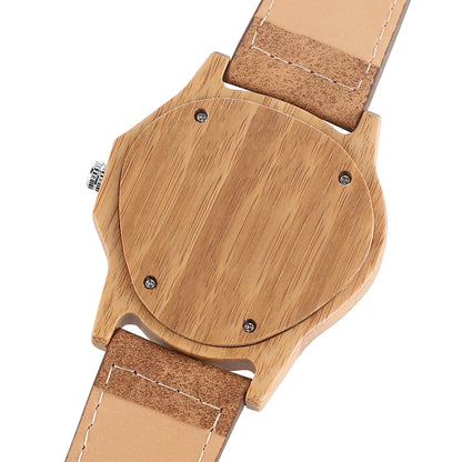 Unique Wooden Watches for Men Sport Racing Design Geometric Triangle Man's Quartz Watch Bamboo Relogio Masculino Orologio Uomo