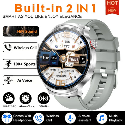 2026 T-REX3 New 2 in 1 Smart Watch With Earbuds Smart Watch TWS Bluetooth Earphone Heart Rate Blood Oxygen Monitor Sports Watch