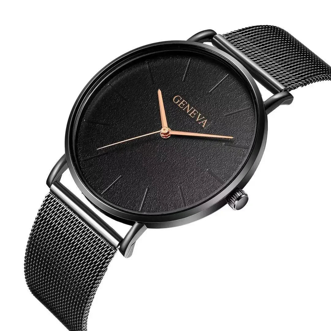2025 Women's Watch Vintage Classic Fashion Dial Casual Steel Strip Strap Gold Rose Feminine Casual Quartz Wristwatch