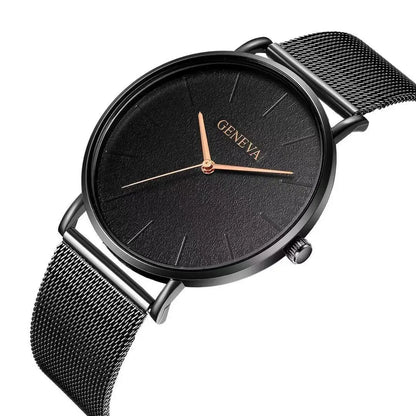 2025 Women's Watch Vintage Classic Fashion Dial Casual Steel Strip Strap Gold Rose Feminine Casual Quartz Wristwatch