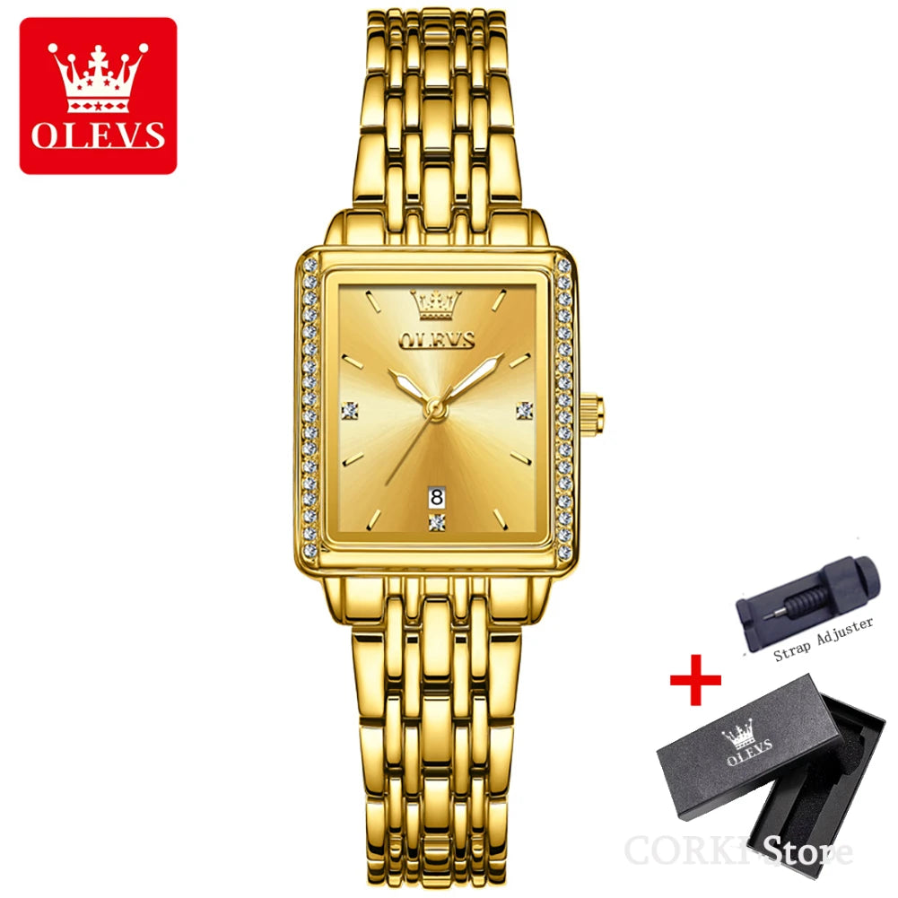 OLEVS 9995 Date Watch for Women Luxury Waterproof Luminous Watches Elegant Quartz Ladies Womens Wristwatces Relojes Para Mujer