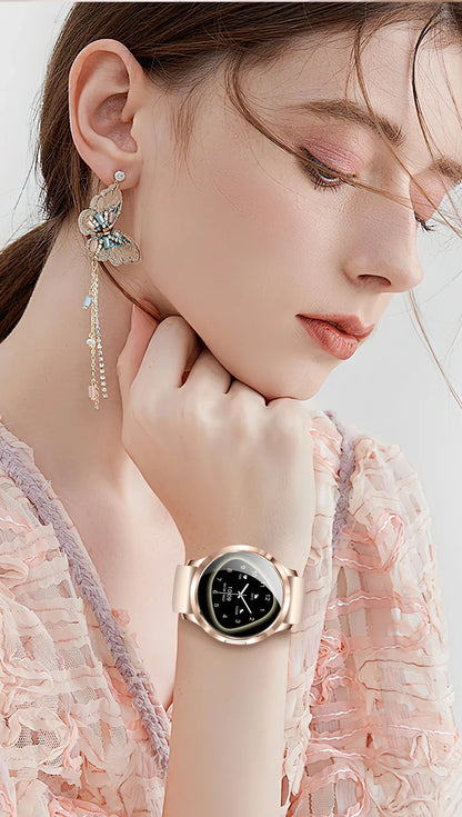 2026New Ladies' Smart Watch AMOLED Display Custom Dial Sport Fitness Health Tracke Waterproof Bracelet Music Digital Clock Women