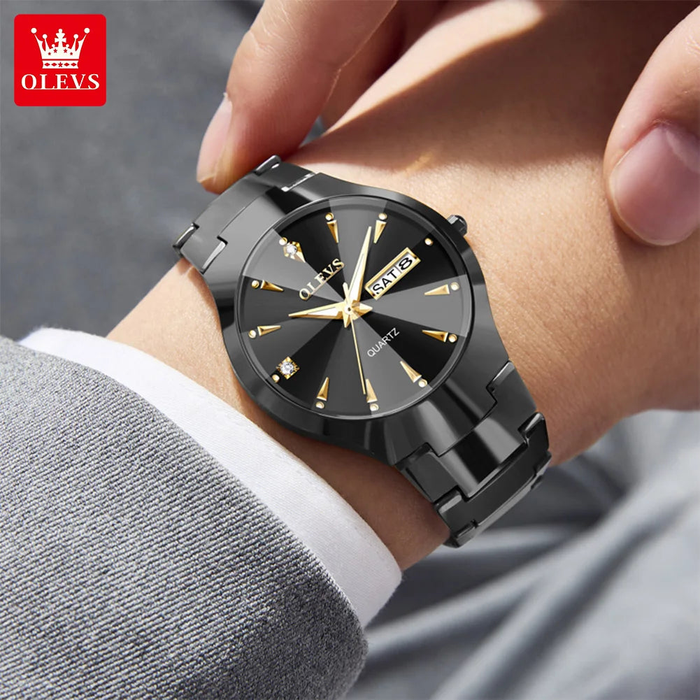 OLEVS Brand Watch Hot Selling Waterproof Tungsten Steel Men's Watch 8697