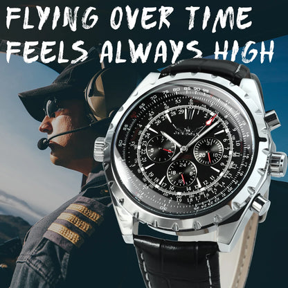 JARAGAR Sports Mens Watches Top Brand Luxury Automatic Mechanical Watch for Men Leather Steel Strap Military Wristwatches Gifts