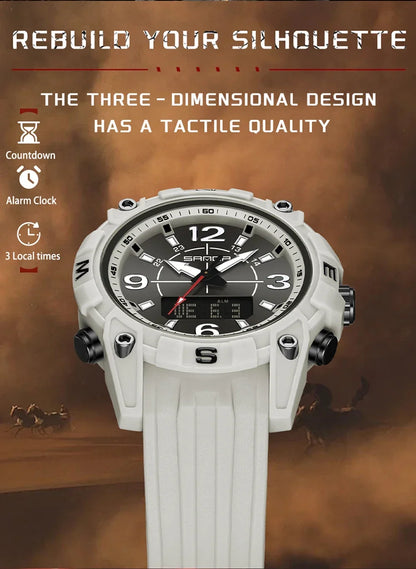 SANDA Sports Watches Men LED Watch New Waterproof Digital Wrist Watches Shockproof Sports Watches for Man Electrionic Clock