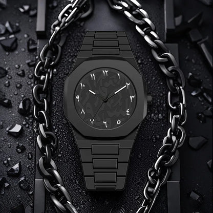 Middle Eastern Popular Sports Watches for Men and Women Dopamine Quartz Watches Niche Fashion Waterproof Stainless Steel
