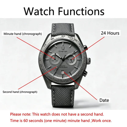 Fashion Casual Men Quartz Watch with Auto Date Chronograph Waterproof Sport Relogio Masculino