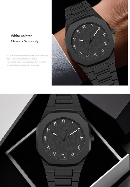 Middle Eastern Popular Sports Watches for Men and Women Dopamine Quartz Watches Niche Fashion Waterproof Stainless Steel