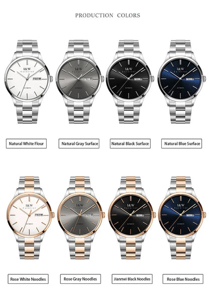 IW Watches Men Luxury Brand MIYOTA Mechanical Watch Fashion Automatic Watch Reloj Hombre Sport Clock Male Hour Relogio Masculino