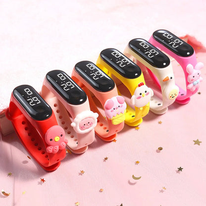 2024 New Sports Watch Outdoor Silicone Bracelet Electronic Watch  Cartoon Bracelet Digital Watches Unisex Gift