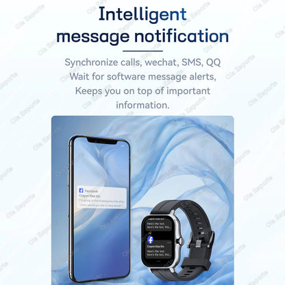 Smart Watch 1.83" Hd Screen Bluetooth Call Heart Rate Blood Oxygen Health Monitor Sports Smartwatch Women Men Holiday Gifts Ht30